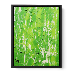 Blue Dripping Color Painting Canvas Print