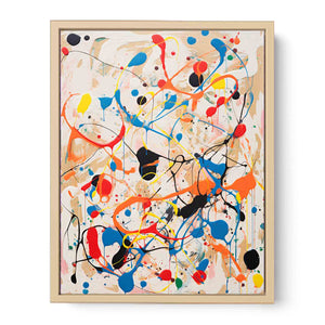 Rainbow Drip Painting Streched canvas