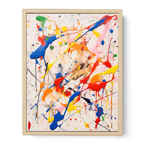 Multicolor Drip Painting Streched canvas