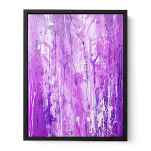 Purple Drip Painting Canvas Print
