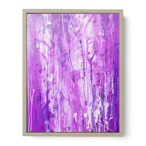 Purple Drip Painting Art Print