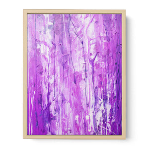 Purple Drip Painting Streched canvas