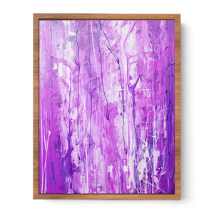 Purple Drip Painting Poster