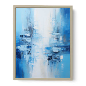 Abstract Blue Painting Art Print