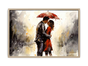 Red Couple Art Painting Art Print