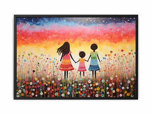Kids Colorfull Art Painting Canvas Print