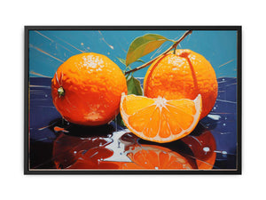 Orange Art Painting Canvas Print