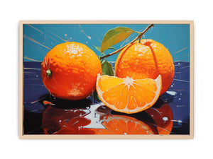Orange Art Painting Streched canvas