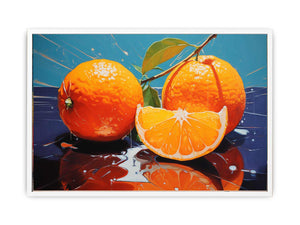 Orange Art Painting Framed Print