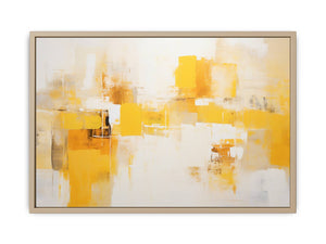 Yellow Abstract Painting Art Print