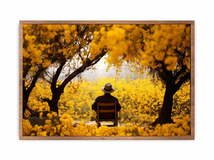 Me & Yellow Flowers Painting