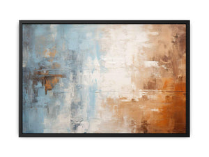 Blue Brown Painting Canvas Print