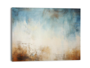 Blue Brown Abstract Painting