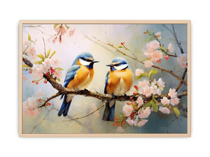 Bird Branches Streched canvas