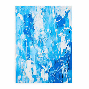 Blue White Color Drip