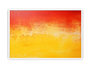 Red Yellow Abstract Framed Print