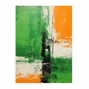 Brown Green Abstract