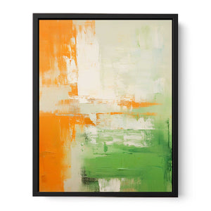 Green Brown Abstract II Canvas Print
