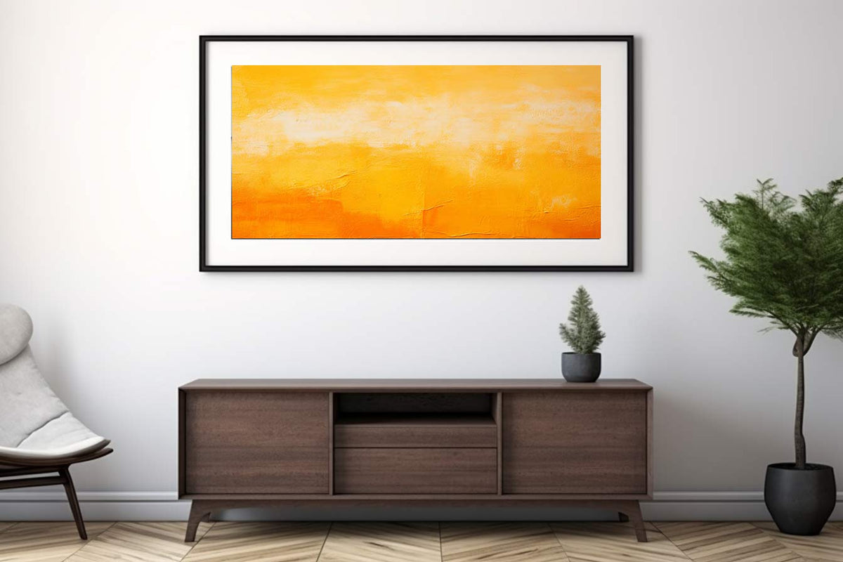 Orange Yellow Abstract Painting