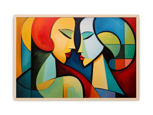Two Women Modern Art Painting Streched canvas