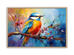 Modern Bird Art Painting Streched canvas