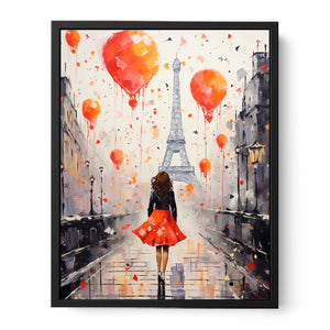 Walk in paris Canvas Print