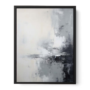 Abstract Grey Painting Canvas Print