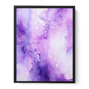 Purple Abstract Painting Canvas Print