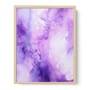 Purple Abstract Painting Streched canvas
