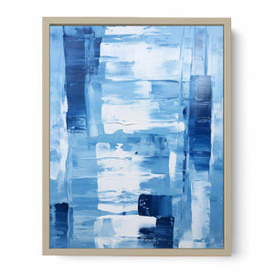 Blue Abstract Art Painting Art Print