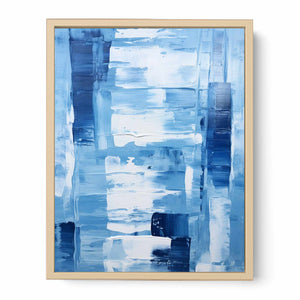 Blue Abstract Art Painting Streched canvas