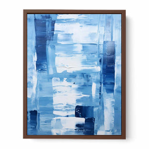 Blue Abstract Art Painting Poster