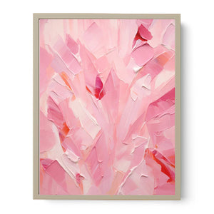Pink Abstract Painting Art Print