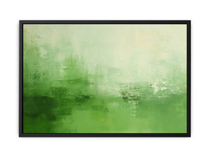 Green Abstract Painting Canvas Print