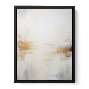 White Abstract Painting Canvas Print