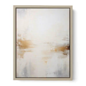 White Abstract Painting Art Print
