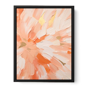 Peach Abstract Painting Canvas Print