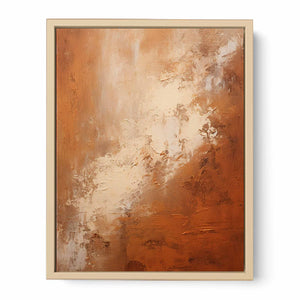 Abstract Brown Painting Streched canvas