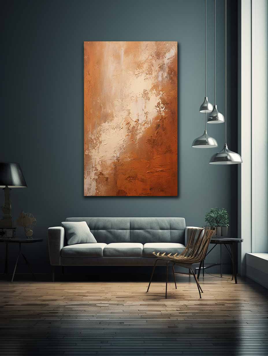 Abstract Brown Painting