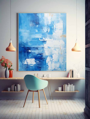 Abstract Blue Painting