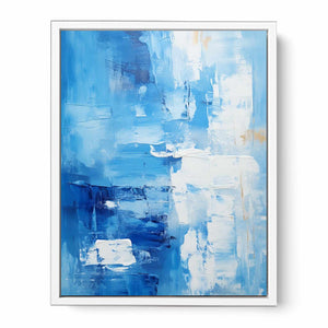 Abstract Blue Painting Framed Print