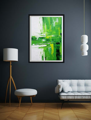 Abstract Green Painting