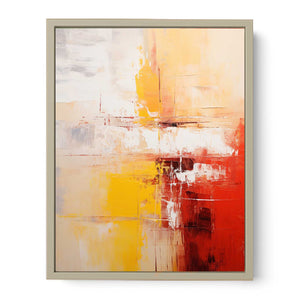 Abstract Painting Yellow Red Art Print