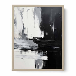 Abstract Black Painting Art Print