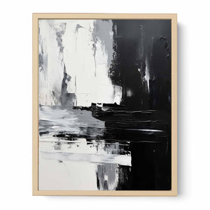 Abstract Black Painting Streched canvas