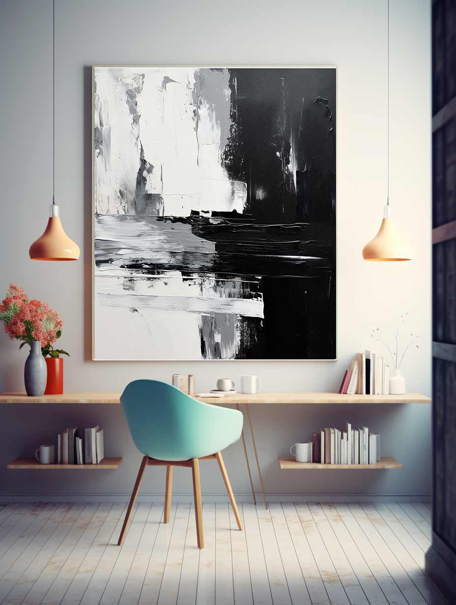 Abstract Black Painting