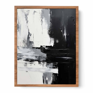 Abstract Black Painting Poster