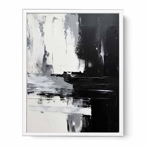 Abstract Black Painting Framed Print