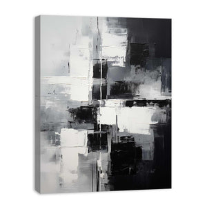 Black And Grey Abstract Painting