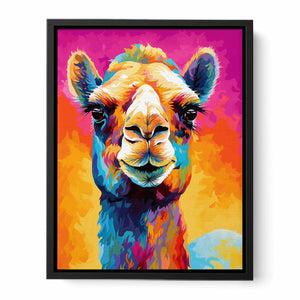Camel Modern Art Painting Canvas Print